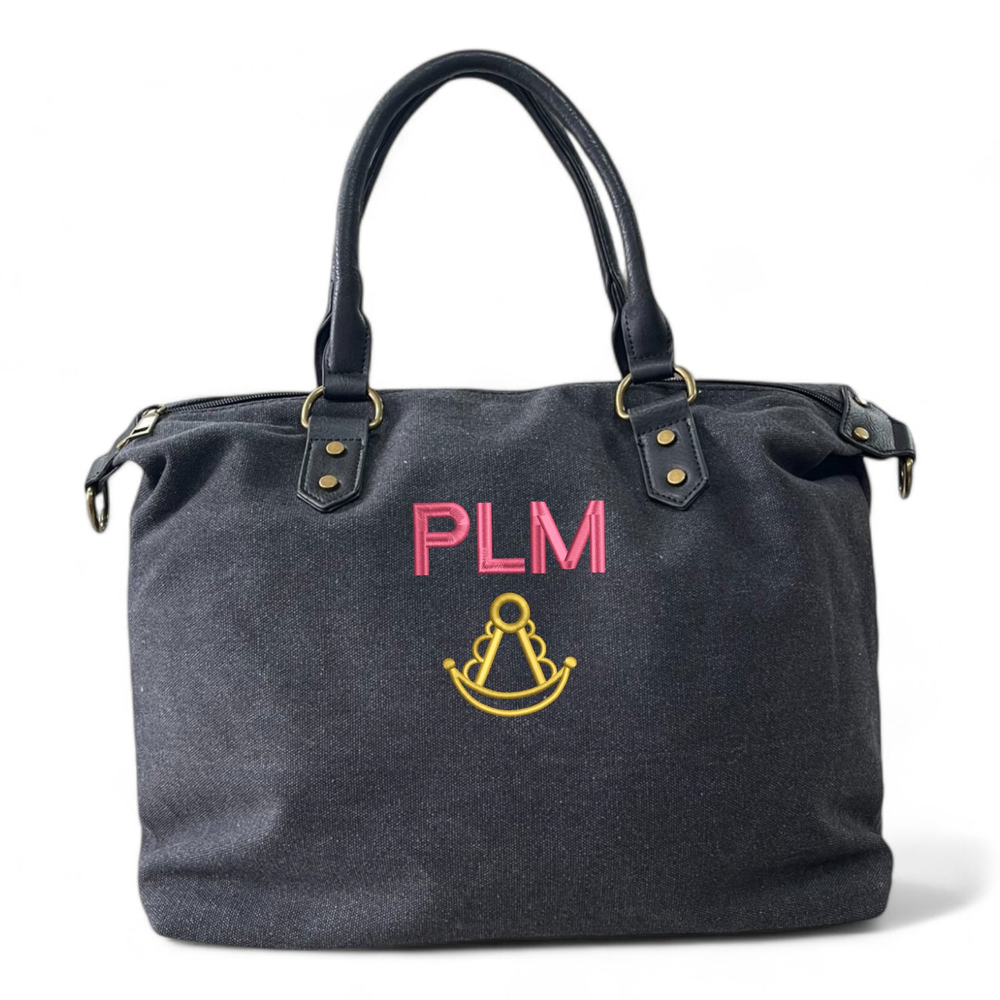 Bolso Personalizado Iniciales BORDADAS NEGRO ROCÍO