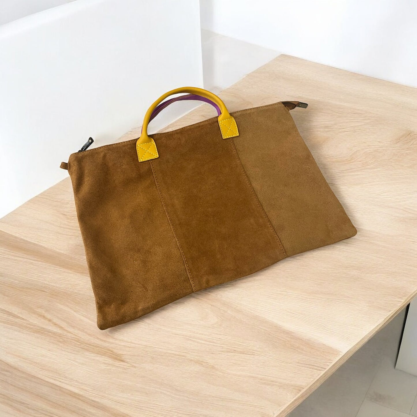 Bolso Marrón Asas Marrón