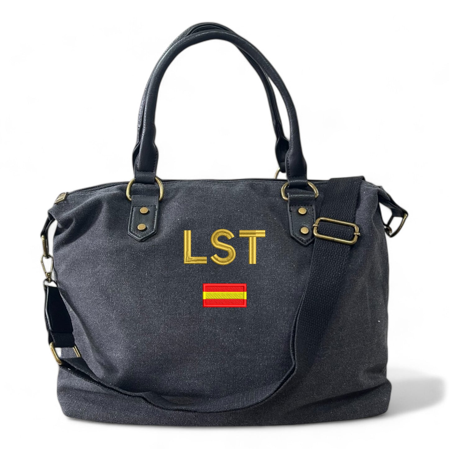 Bolso Personalizado Iniciales BORDADAS NEGRO ESPAÑA