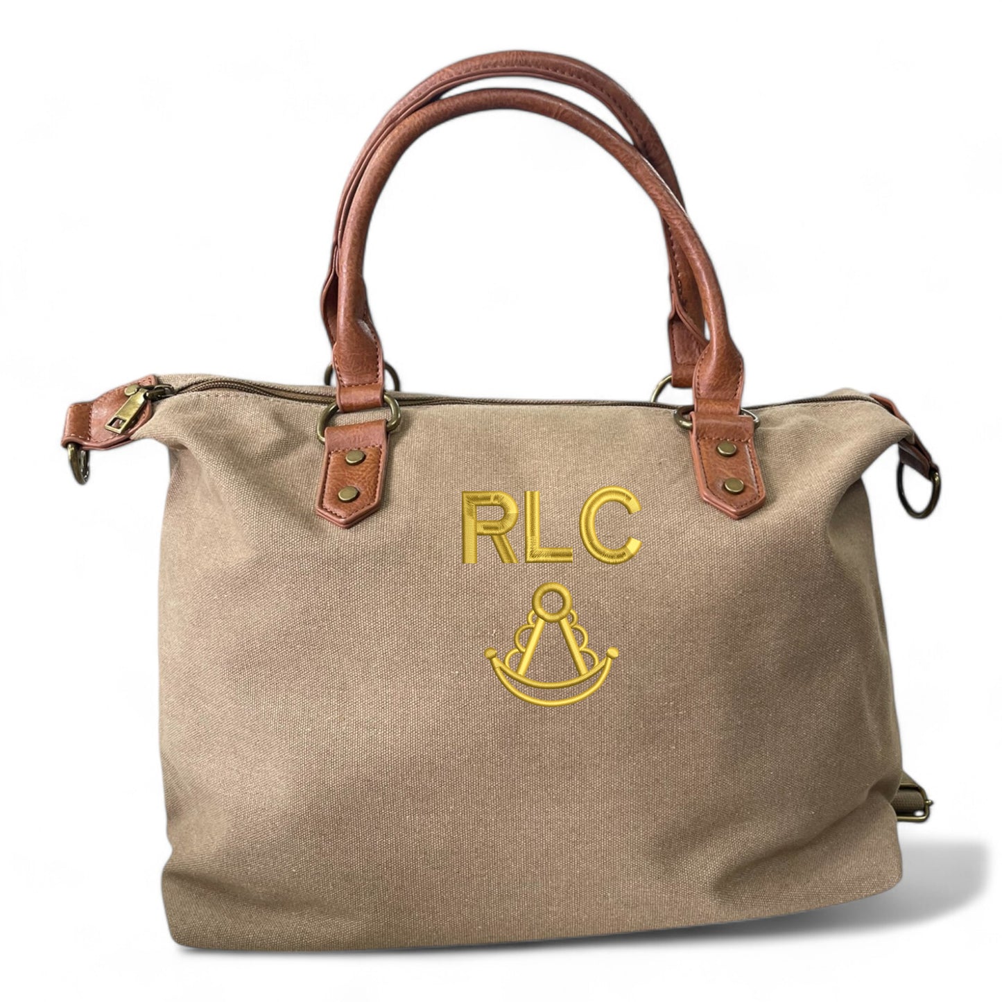 Bolso Personalizado Iniciales BORDADAS ARENA ROCÍO