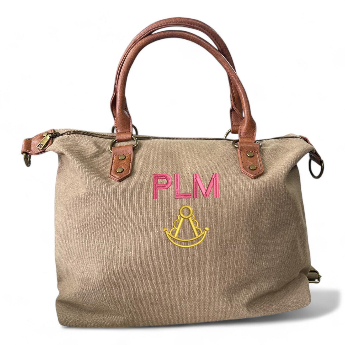 Bolso Personalizado Iniciales BORDADAS ARENA ROCÍO