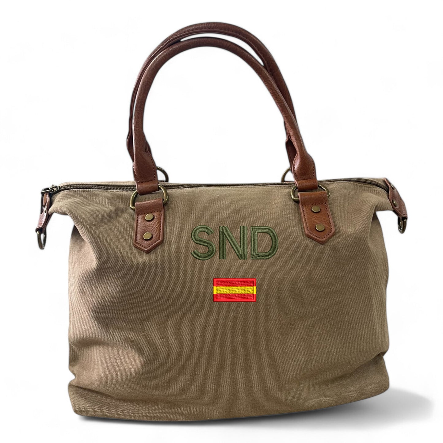 Bolso Personalizado Iniciales BORDADAS TOSTADO ESPAÑA
