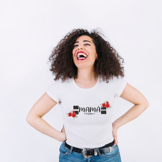 Camiseta Flamenca Personalizada Flores y Lunares