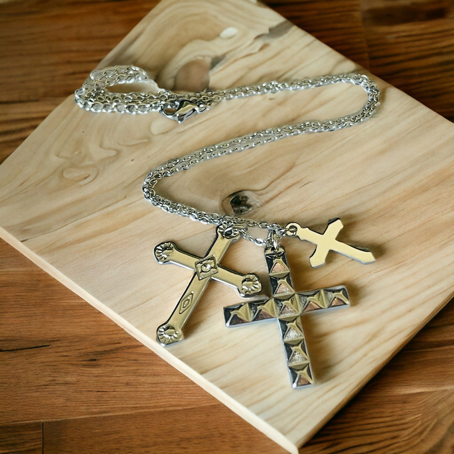 Colgante Cruces Acero