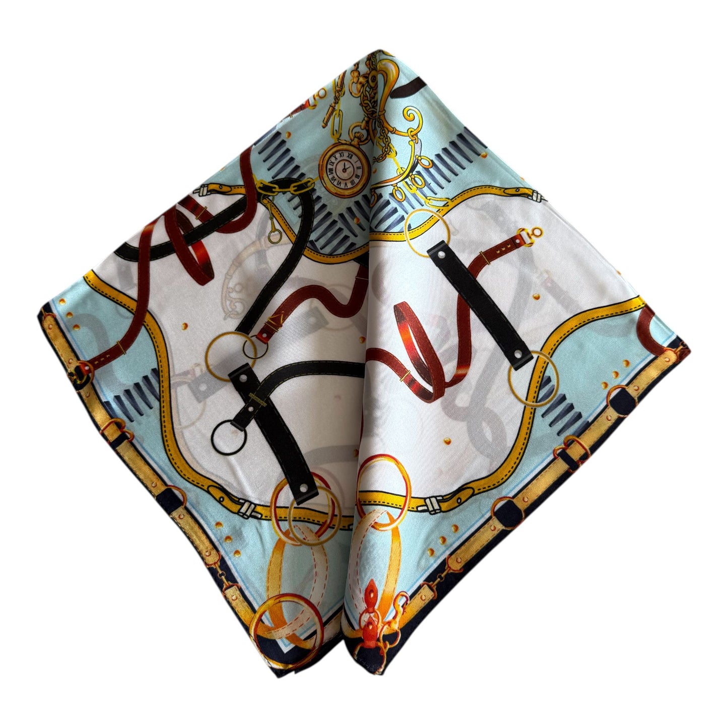 Pañuelo PREMIUM 100% SEDA AZUL