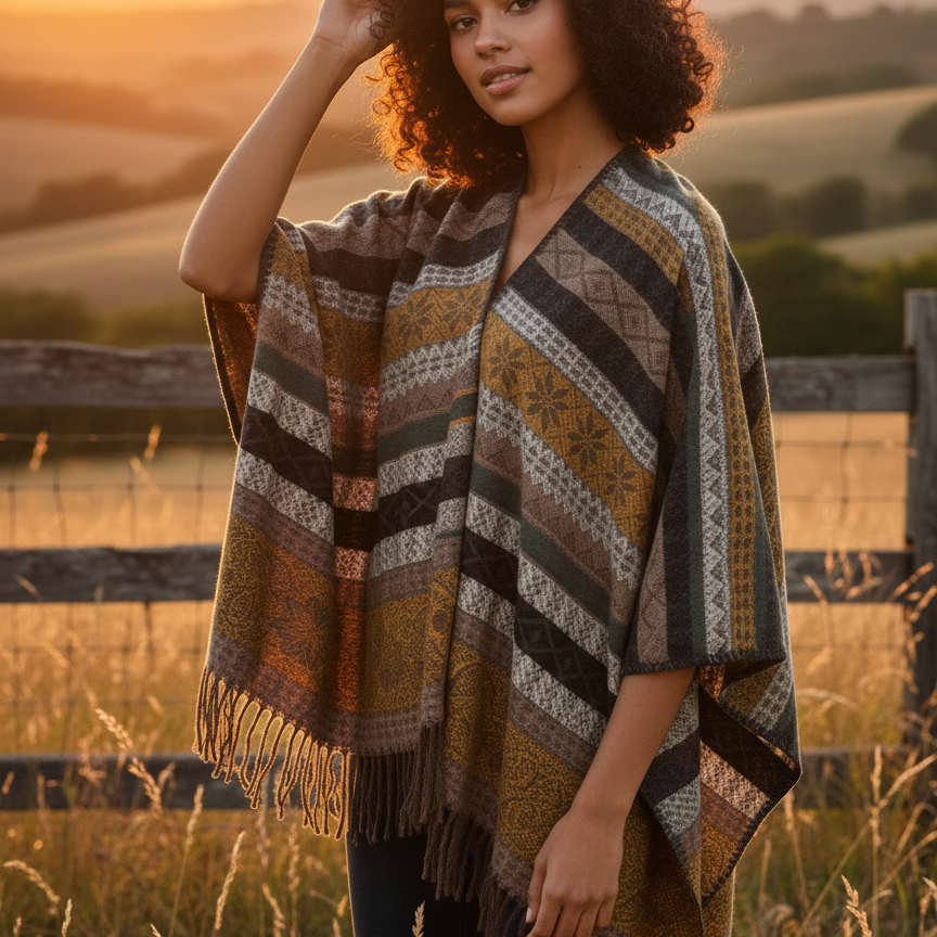 Poncho Dehesa Tonos tierra