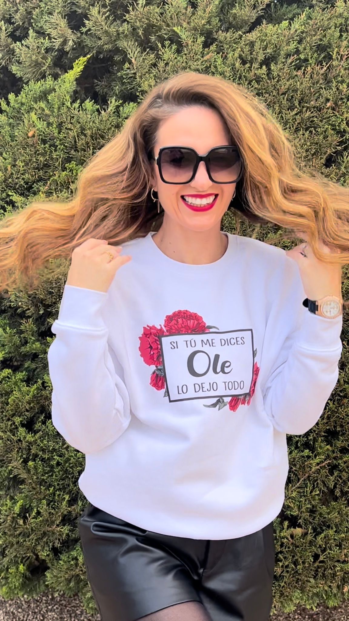 Sudadera Si tú me dices Ole lo dejo todo