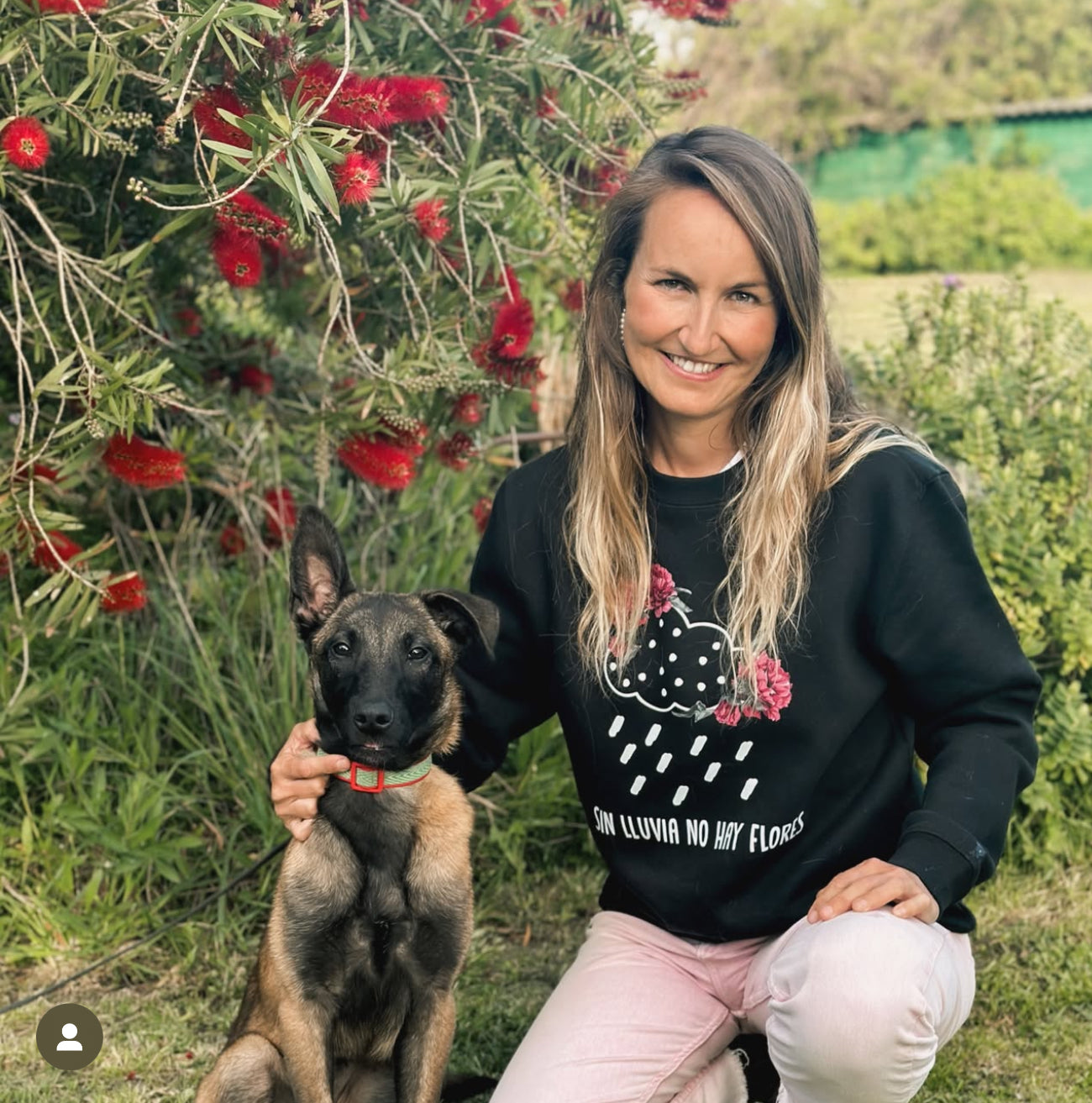 Sudadera Sin lluvia no hay flores