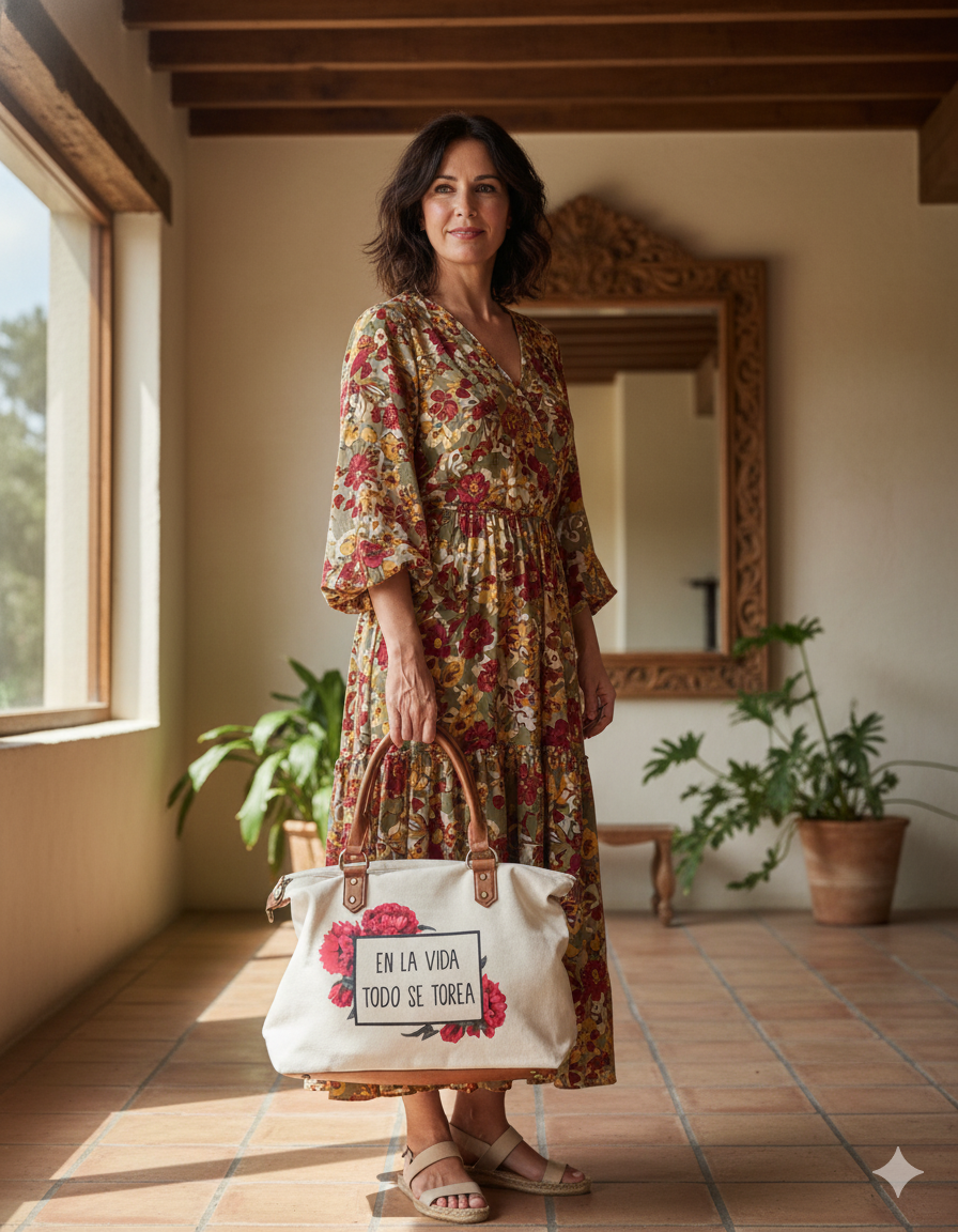 Bolso Beige En la vida todo se torea