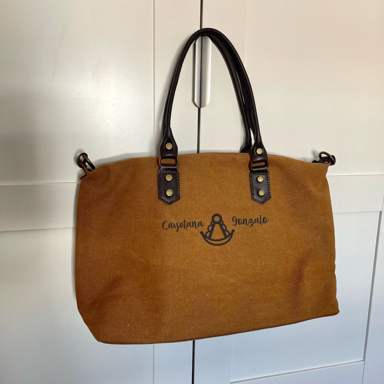 Bolso Personalizado Virgen del Rocío Camel