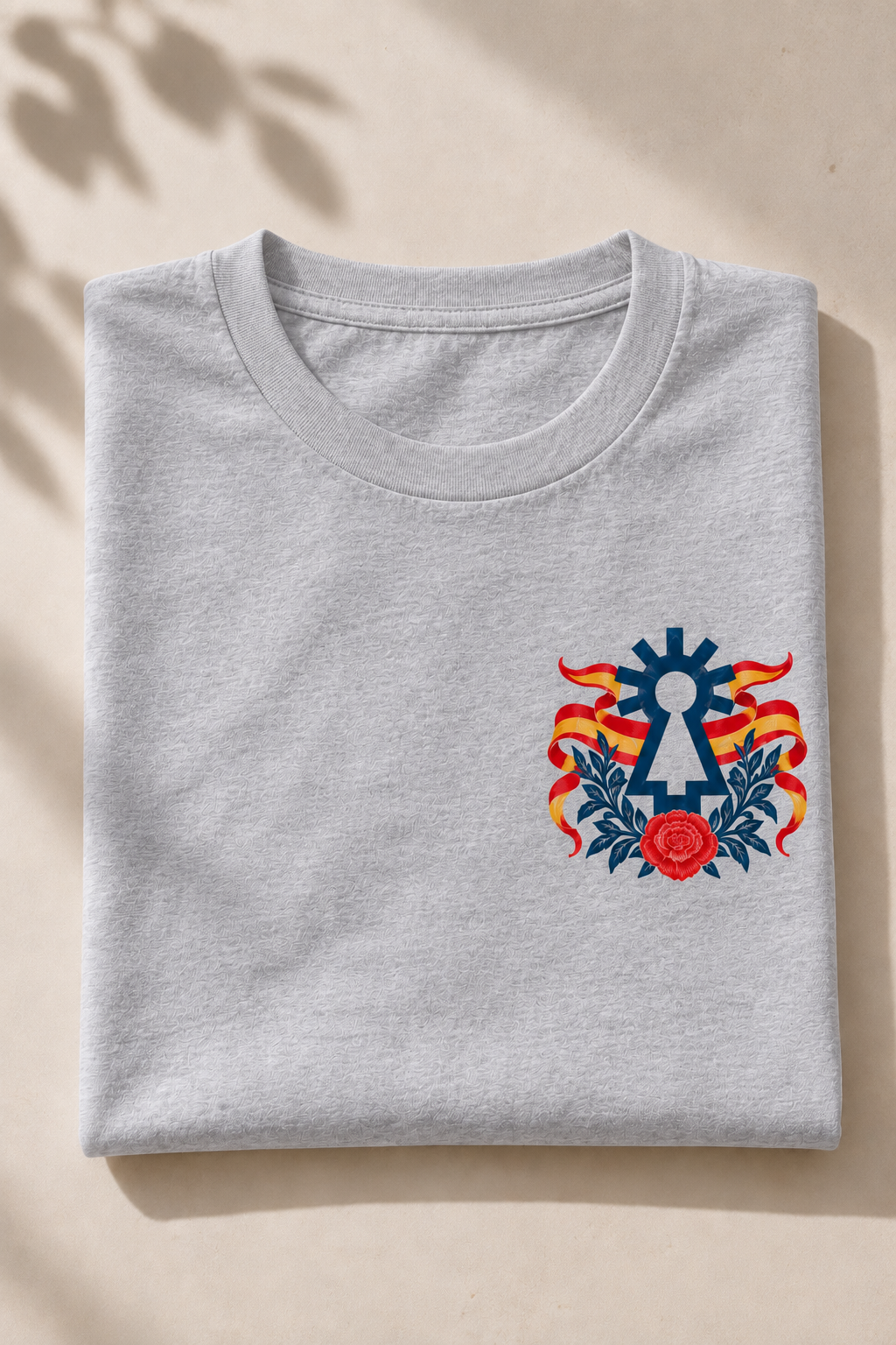 Camiseta Hispanidad gris para Fiestas del Pilar Zaragoza