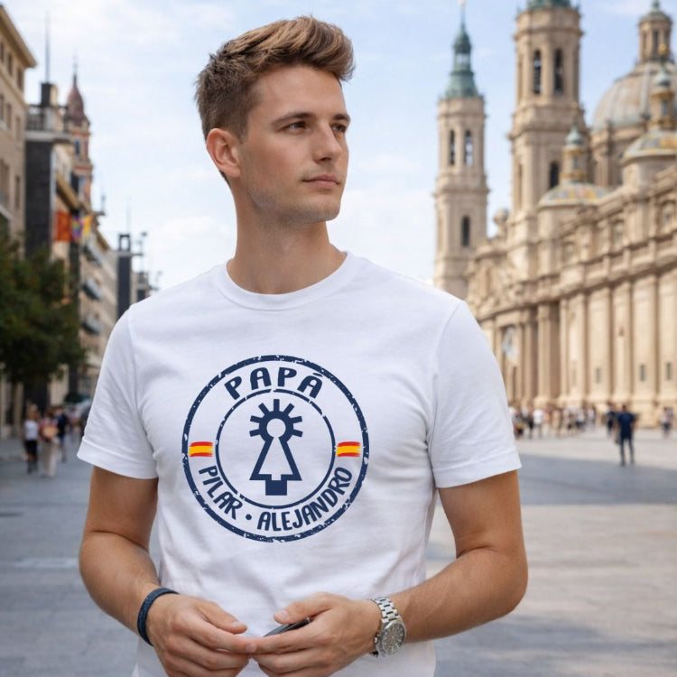 Camiseta Personalizada Papá Virgen del Pilar