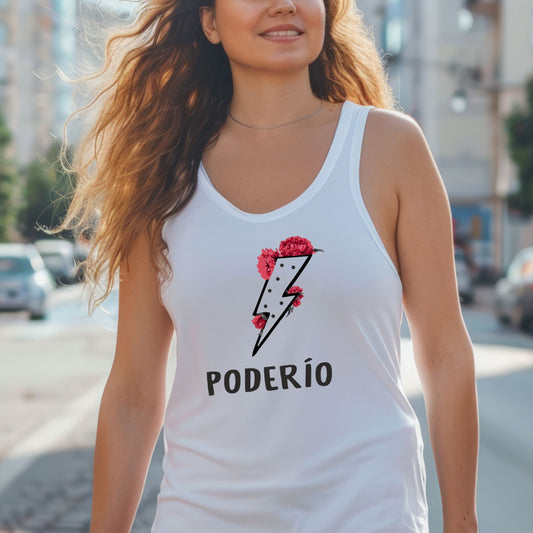 Camiseta Nadadora Poderío Blanco