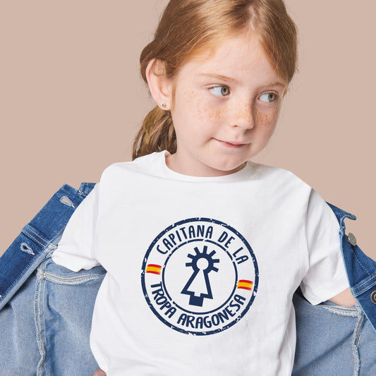 Camiseta niños Virgen del Pilar Capitana