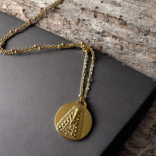 Colgante Virgen del Rocío Redonda