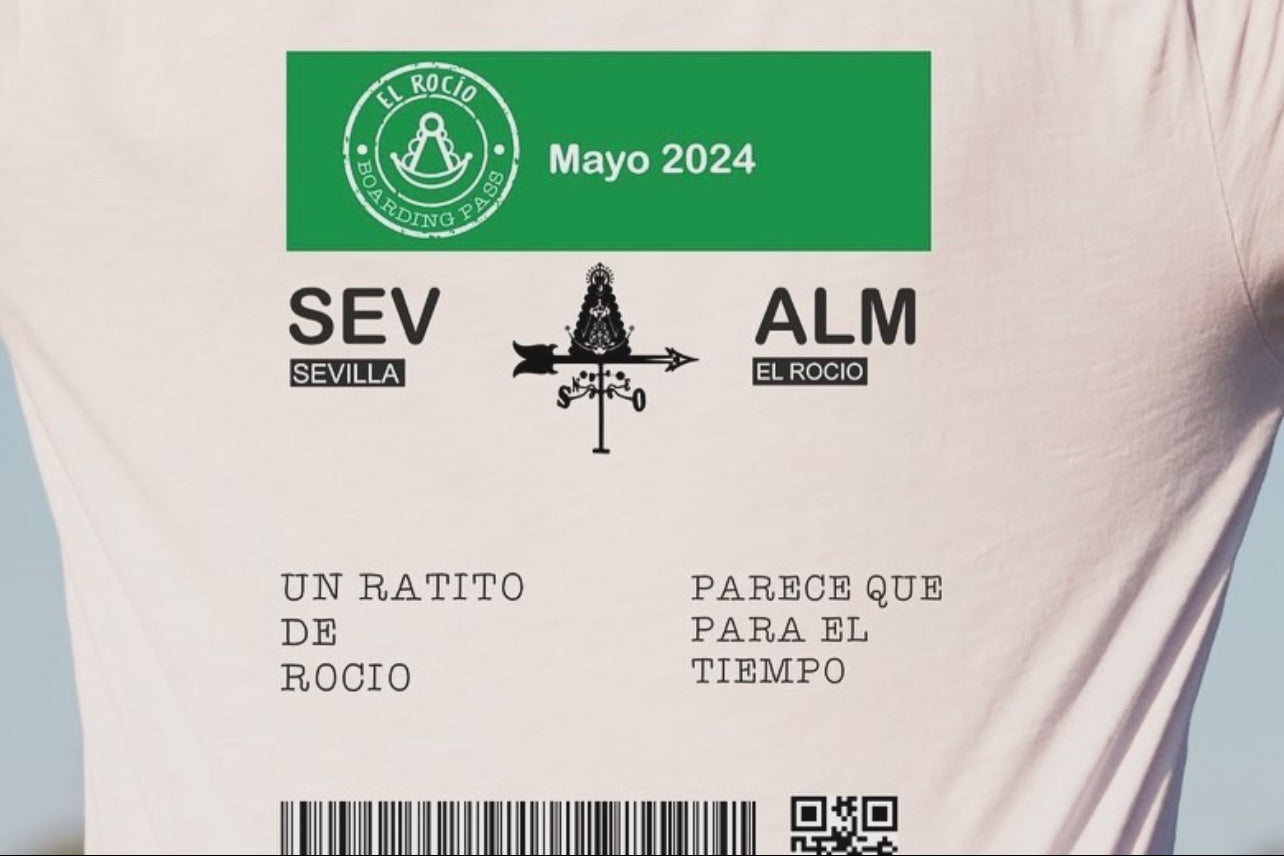 Camiseta Rocío Boarding Pass PERSONALIZADA