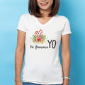 Camiseta Cuello Pico Pa flamenca yo