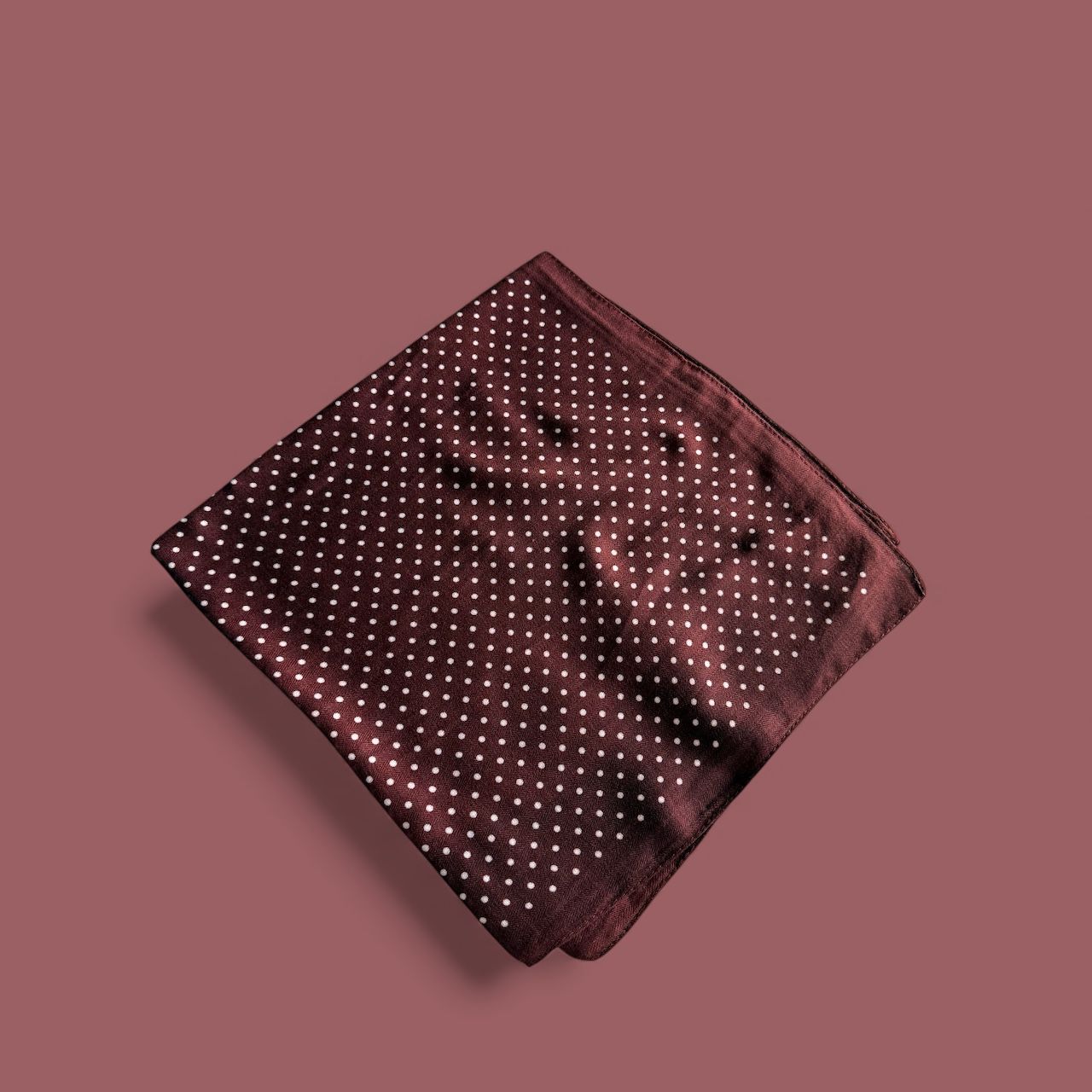 Pañuelo Foulard Lunares Granate
