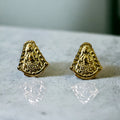 Pendientes Virgen del Rocío Acero  Dorado