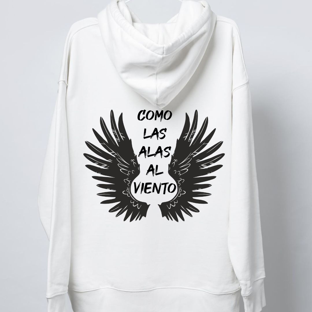 Sudadera CAPUCHA Como las alas al viento