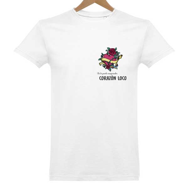 Camiseta No te puedo comprender, corazón loco