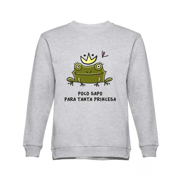 Sudadera Poco sapo para tanta princesa