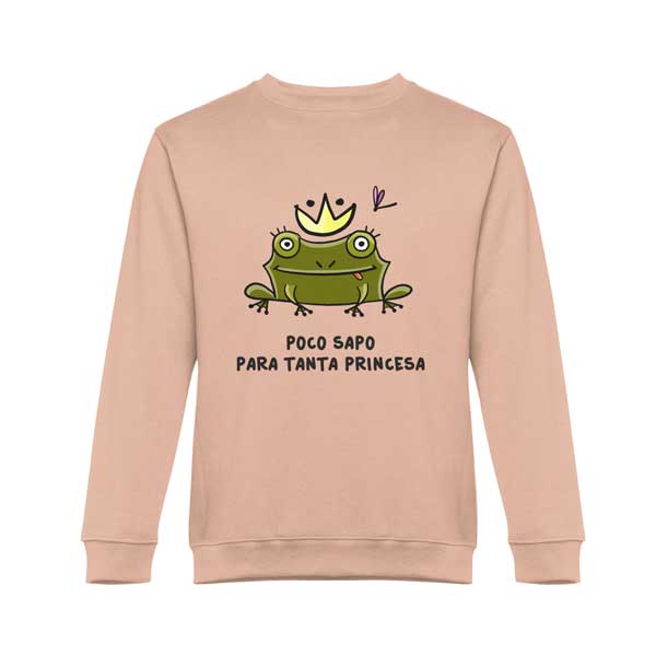 Sudadera Poco sapo para tanta princesa