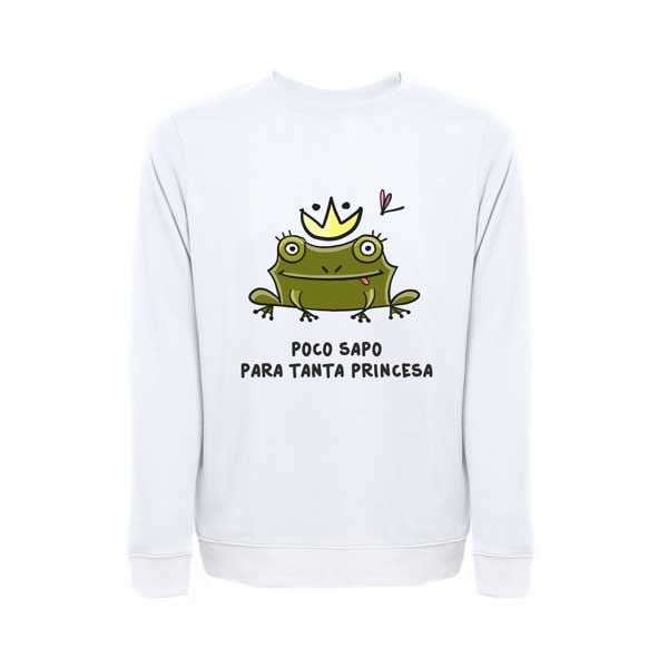 Sudadera Poco sapo para tanta princesa